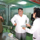 Kim Jong Un inspects a factory in Pyongyang.